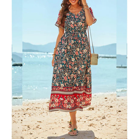 Long Dress For Women Summer Beach Bohemian Dresses