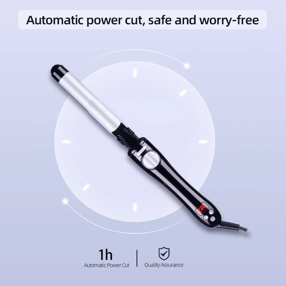 New Mm Automatic Rotating Curling Iron Ceramic Barrel