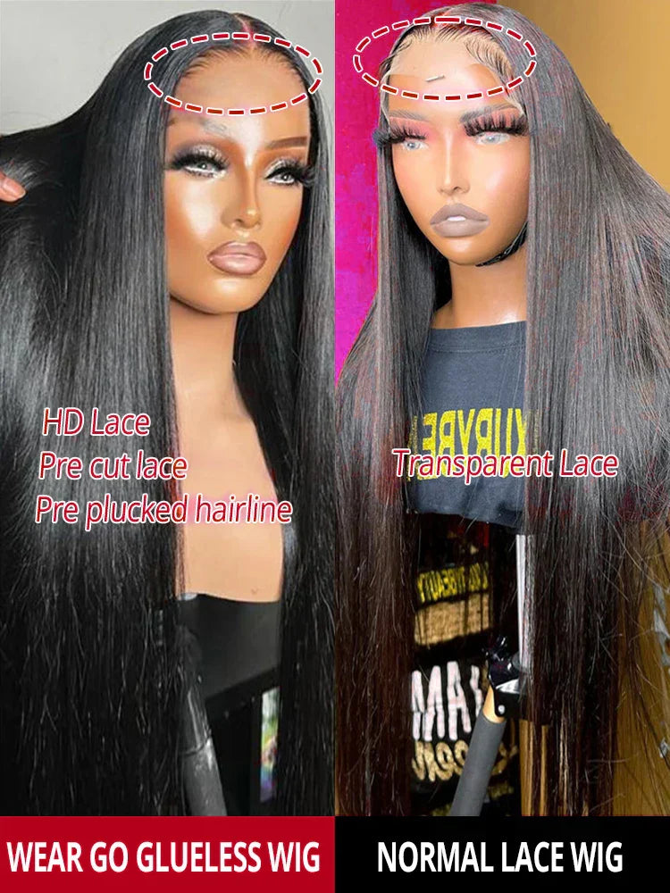 Brazilian 13X6 Transparent Bone Straight Lace Frontal Wig