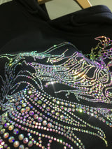 Rhinestone Dragon Brand Women' Hooodies Fleece Thick