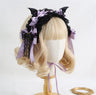 Gothic Black Bat Evil Hairpin Headband Halloween Cosplay