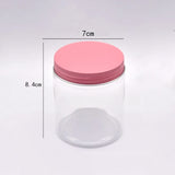 Plastic Jar With Lids Clear Cosmetic Refillable Bottles