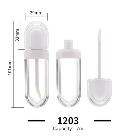 Pink Flat Lip Gloss Tube Dispensing Bottle Lip