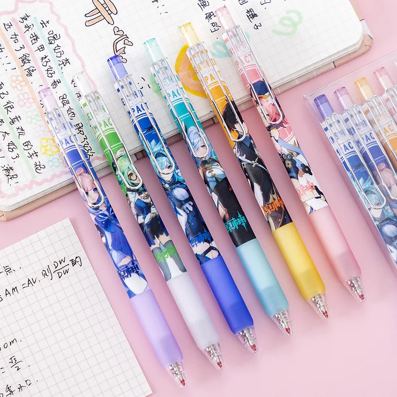 Cute Game Genshin Impact Gel Pens
