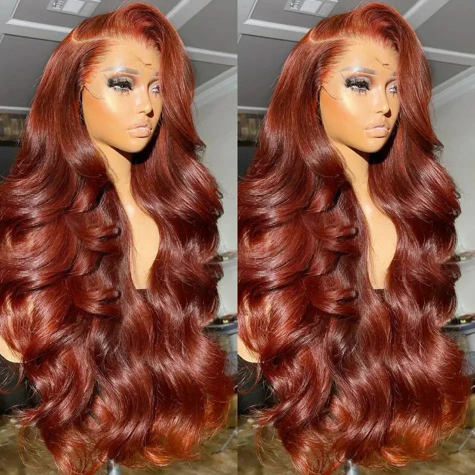 Brazilian Reddish Brown Hd Lace Front