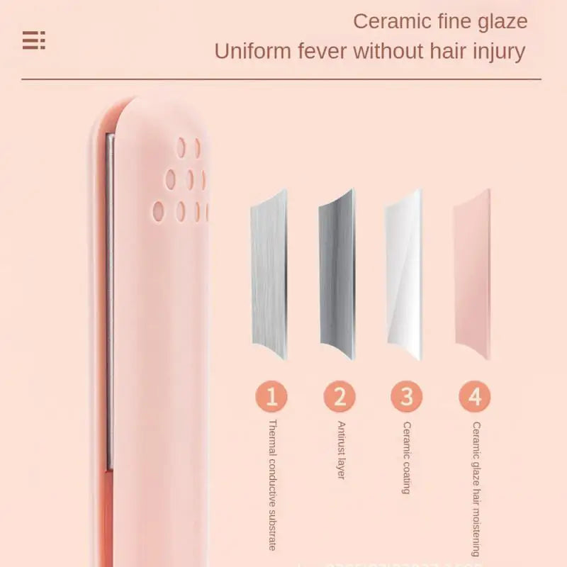 Ceramic Straight Hair Curlers Anti-Scalding Design Hair Styling