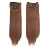 Synthetic Clip In Hair Extensions Pcs/Set Clips Long