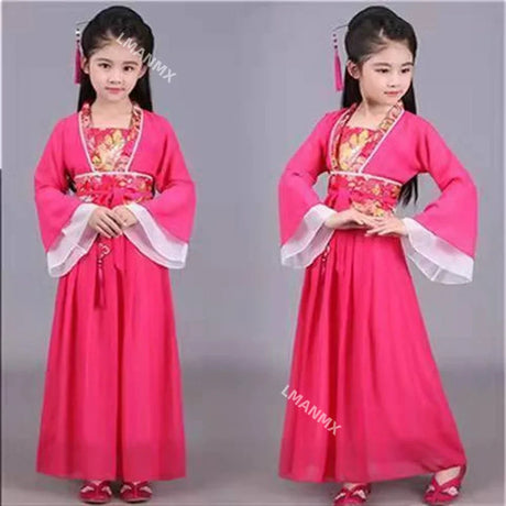 Ancient Kids Traditional Dresses Chinese Outfit Girls Costume