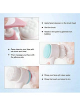 Facial Cleansing Brush, Dual-Sided Silicone Pore Cleanser, Manual