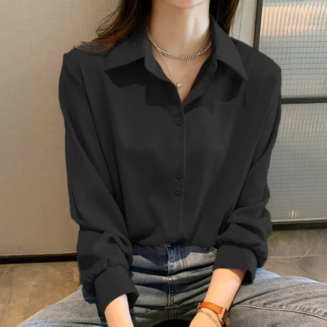 Shirts Spring Summer Fashion Female Long Sleeve Loose