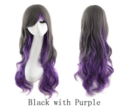 Lady Long Curly Wigs Fashion Cosplay Costume Hair