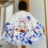 Japanese Kimono Traditional Clothing Crane Carp Anime Kimono