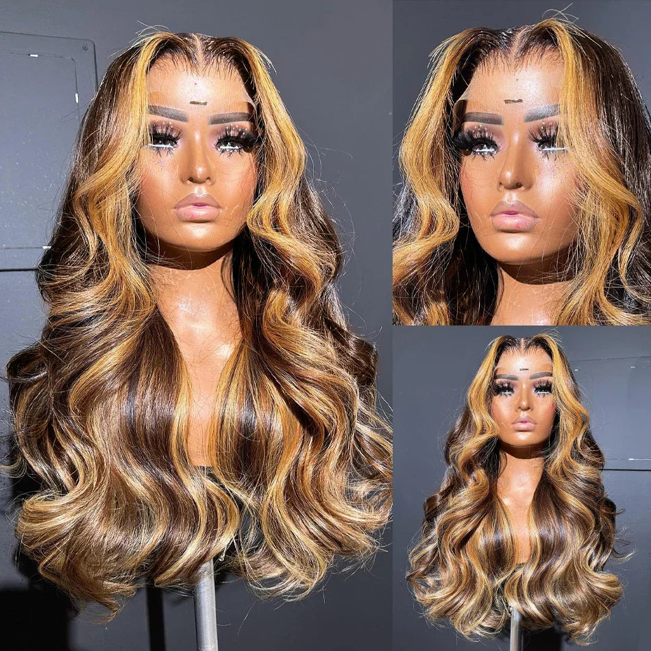 Body Wave Ombre Highlight Hd Lace Frontal