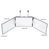 Way Mirror With Lights Cosmetic Mirror Trifold Hair