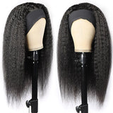 Kinky Straight Headband Wig Glueless Human Hair Wig
