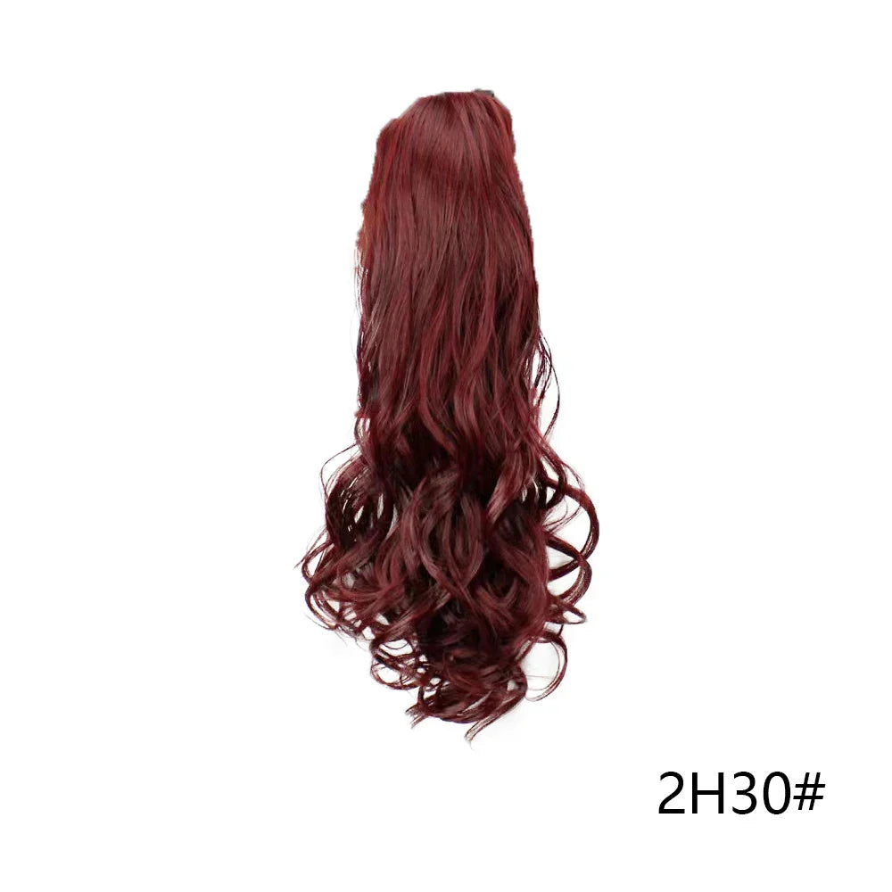 Ponytail Extension Wavy Curly Ponytail Hair Extension Synthetic