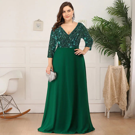 Dresses For Women Elegant Sequin Chiffon Evening Party