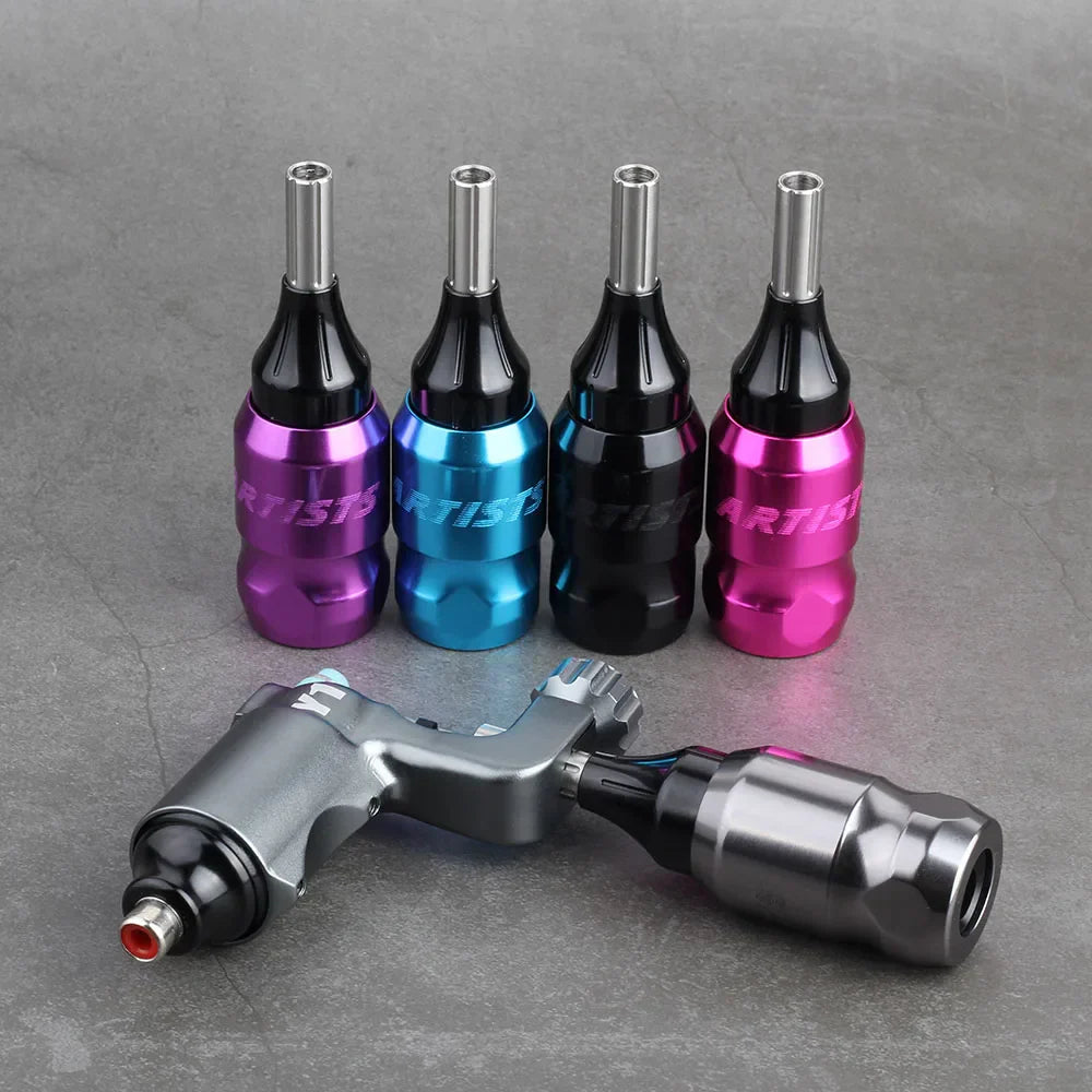 Adjustable Aluminium Alloy Rotary Tattoo Grip Knurled