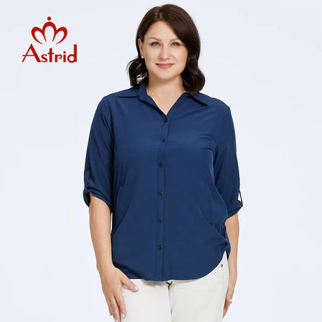 Astrid Autumn Women' Shirt Blouses Elegant Office Clothing