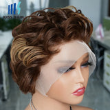 Highlight Pixie Curly Wigs * Lace Frontal