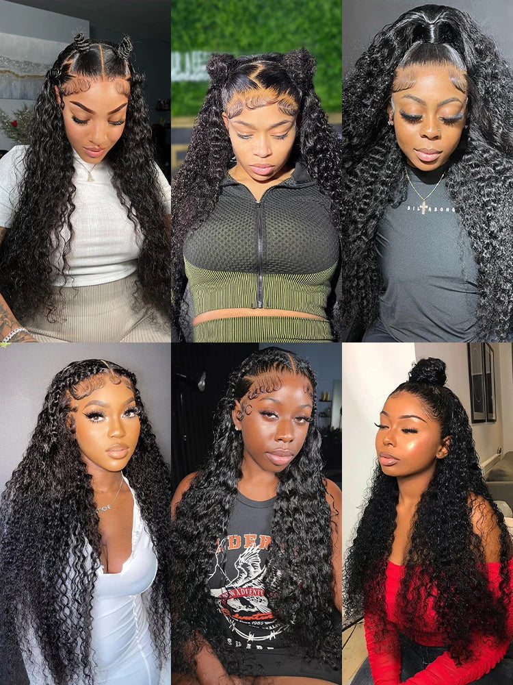 Deep Wave Hd Lace Frontal Wig Glueless Brazilian