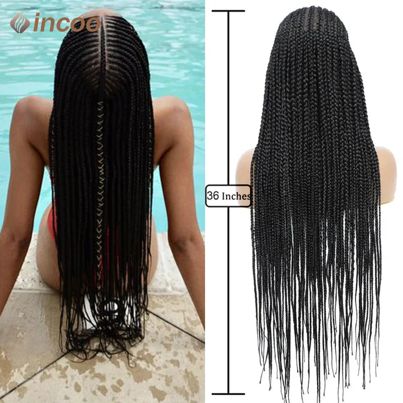 Braid Wigs Lace Front Wig Cornrow Braided Wigs