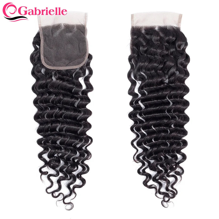 Gabrielle Deep Wave Closure Brazilian Human Hair X