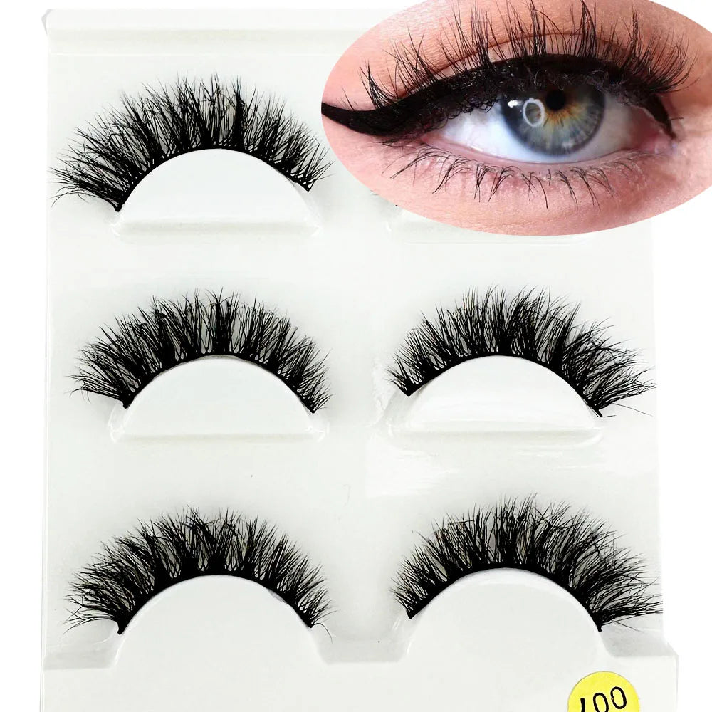 Faux Mink Eyelashes Hair Soft False