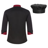 Men Chef Shirt Long Sleeve Cosplay Jacket Kitchen