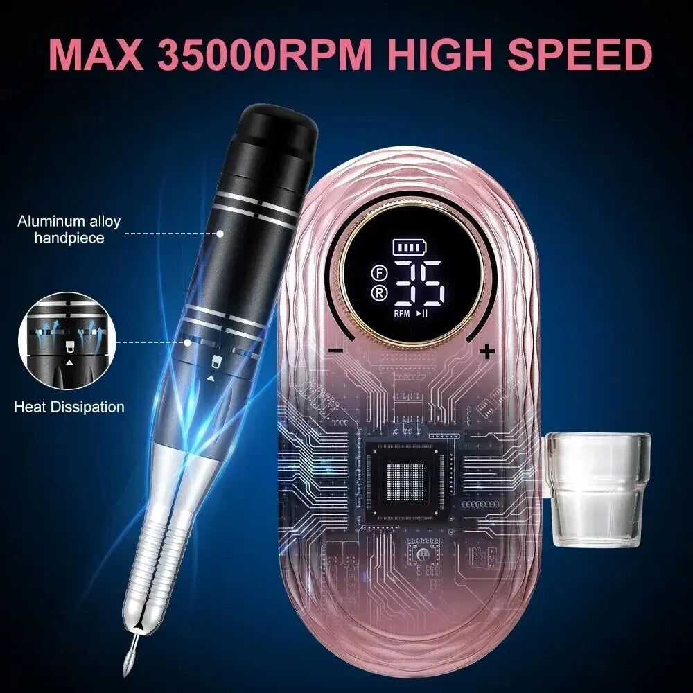 Rpm Nail Drill Machine Rechargeable Nail File Nails