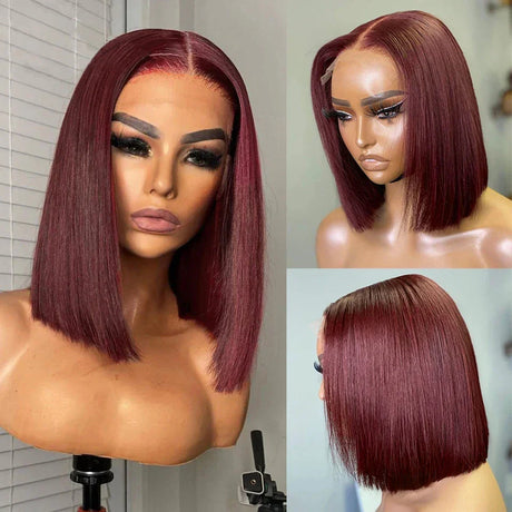 Wear Go Glueless Wig J Burgundy Short Bob