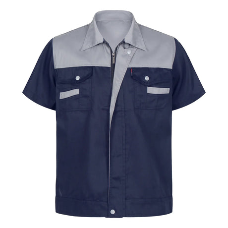 Men Women Short Sleeve Work Coat Workshop Shirts