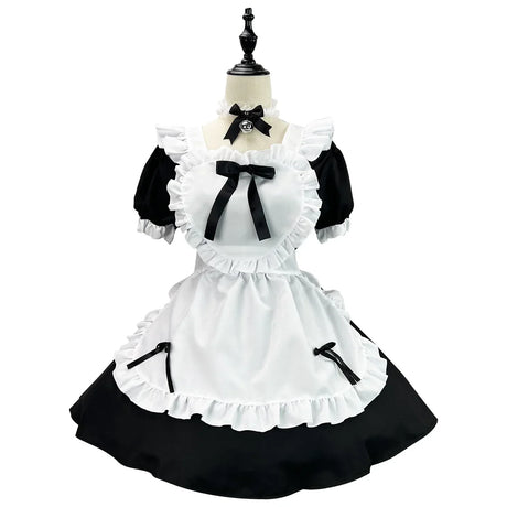 Anime Cute Heart Lolita Maid Cosplay Costume Colors