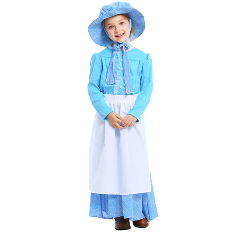 Kids Maid Dress Cosplay Kid Girl Fancy Pastoral