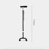 Carbon Material Lightweight Cane Four-Foot Non-Slip Crutch Elderly