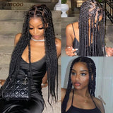 Synthetic Full Lace Front Wigs Large Box Braided