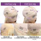 Honey Blonde Body Wave Lace Front Wig X