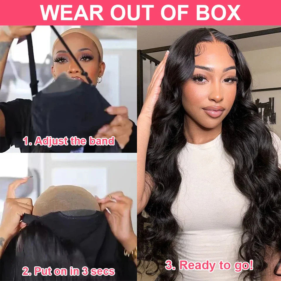 Glueless Wig Human Hair Ready To Wear And