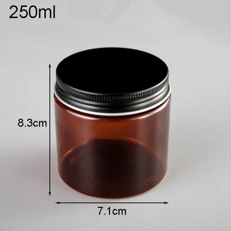 Plastic Jar With Lids Clear Cosmetic Refillable Bottles