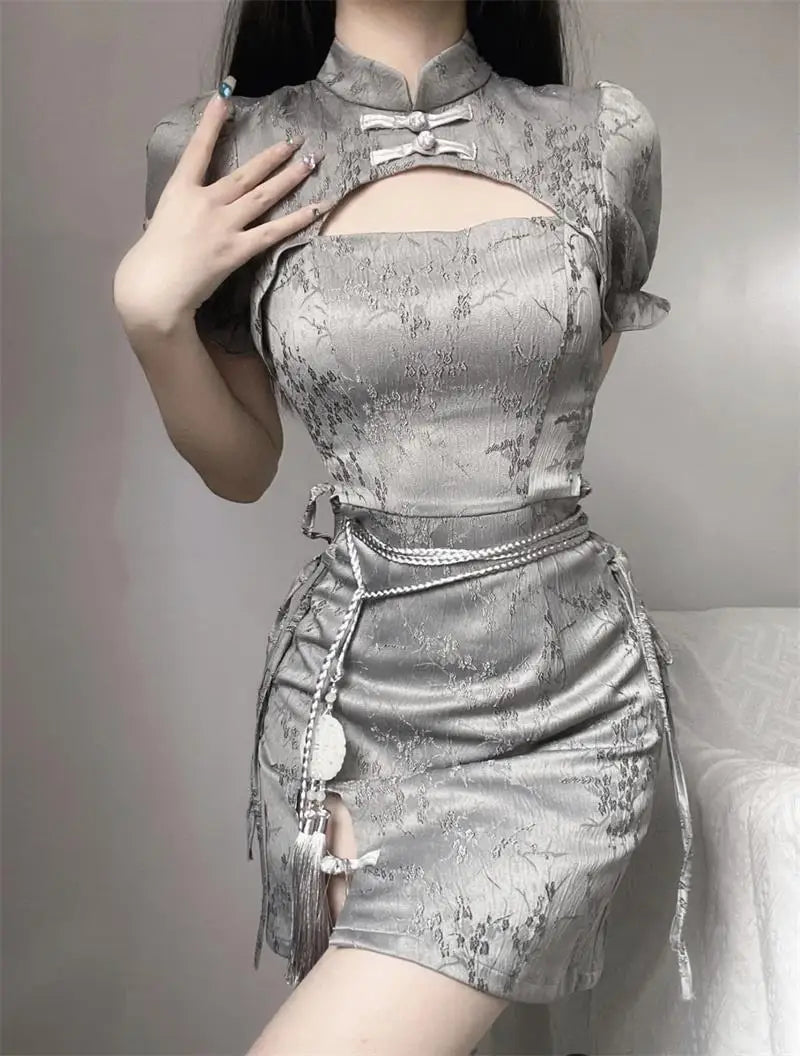 New Hollow Out Qipao Improved Chinese Dress Women