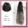 Long Wavy Straight Claw Clip On Ponytail Hair