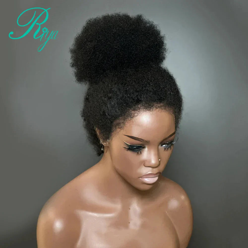 Afro Curly Lace Frontal Wig With C