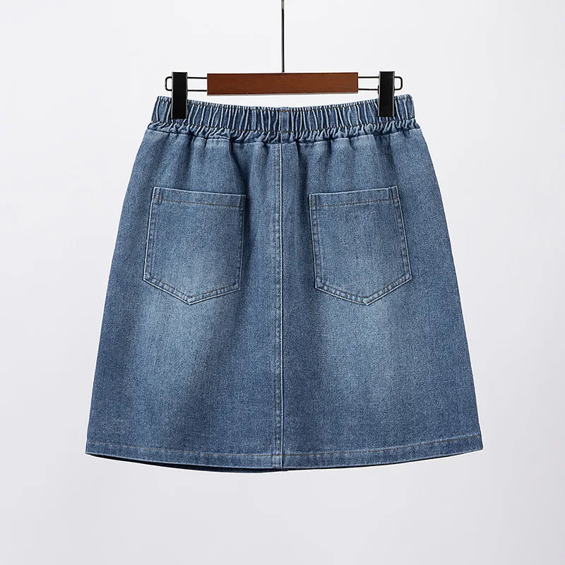 Mini Denim Skirt Women Clothing Slim Fit Basics