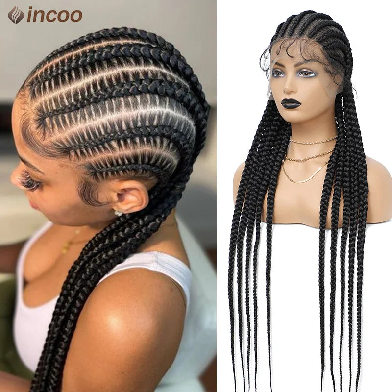 Cornrow Twisted Braided Wigs Ombre Blonde Passion Twists