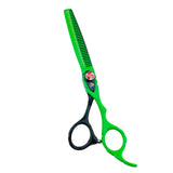 Black Green Hair Scissors Barber Hairdressing Tools