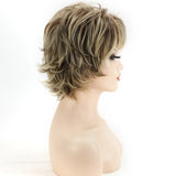 Women'S Fashion Short Synthetic Wigs Pixie Cut Blonde