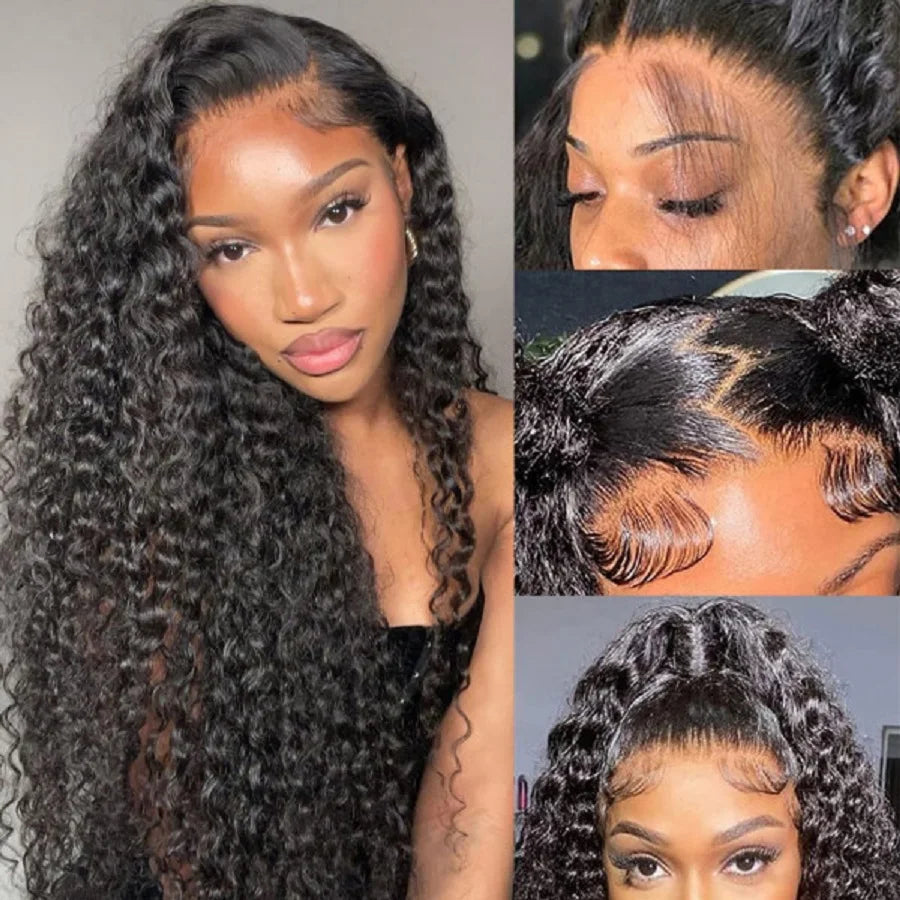 Hd Kinky Curly Lace Frontal Human Hair