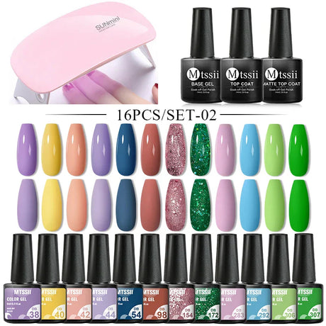 Gel Nail Polish Set With W