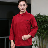 Chef Jacket Men Restaurant Kitchen Cook Shirts Hotel