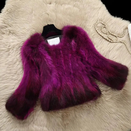 Fur Coat New Natural Raccoon Fur Coat Women'